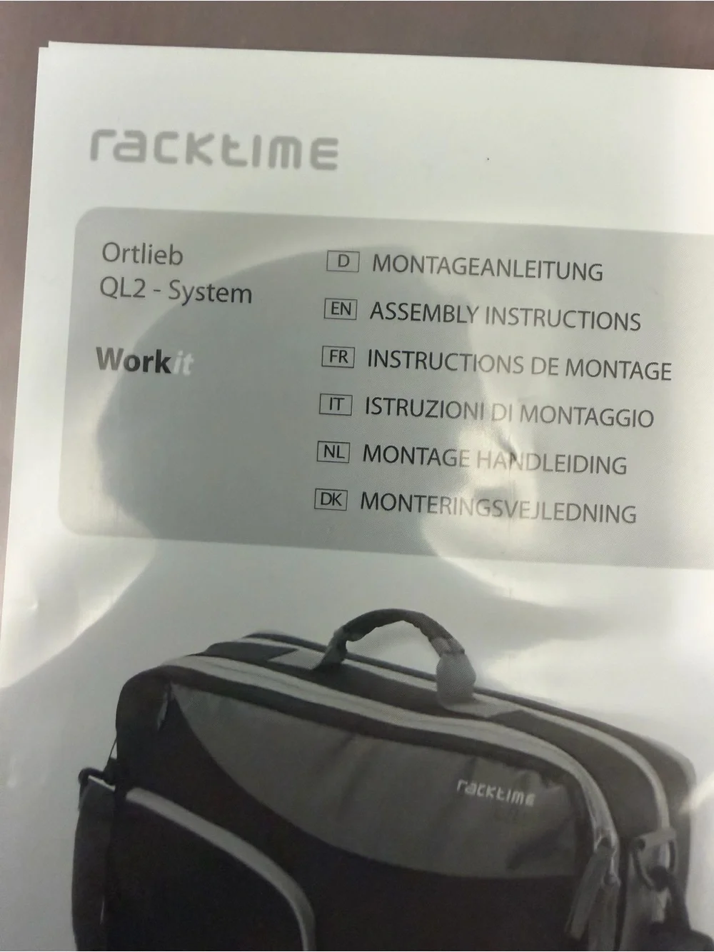Racktime City Ortlieb QL2-System Bicycle Bag - unused